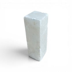 Mario's Italian White Translucent Alabaster Cut Block 3lb 2x2x7