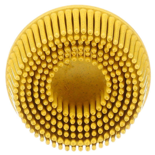 Scotch-Brite™ Roloc™ Cepillo de cerdas TR amarillo de 2'', grano 80