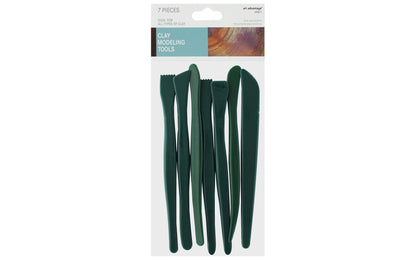 Green Plastic Clay Tool Set (7 pieces)