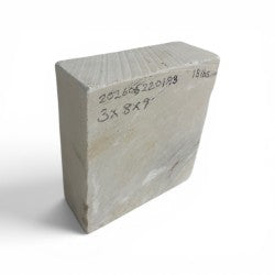 Mario's Italian White Translucent Alabaster Cut Block 18lb 3x8x9 202606220183
