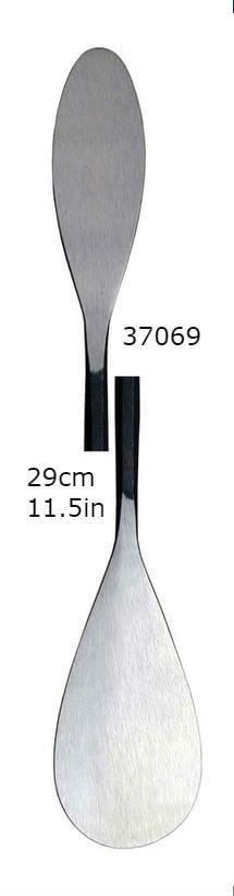 Herramientas de espátula doble de acero italiano