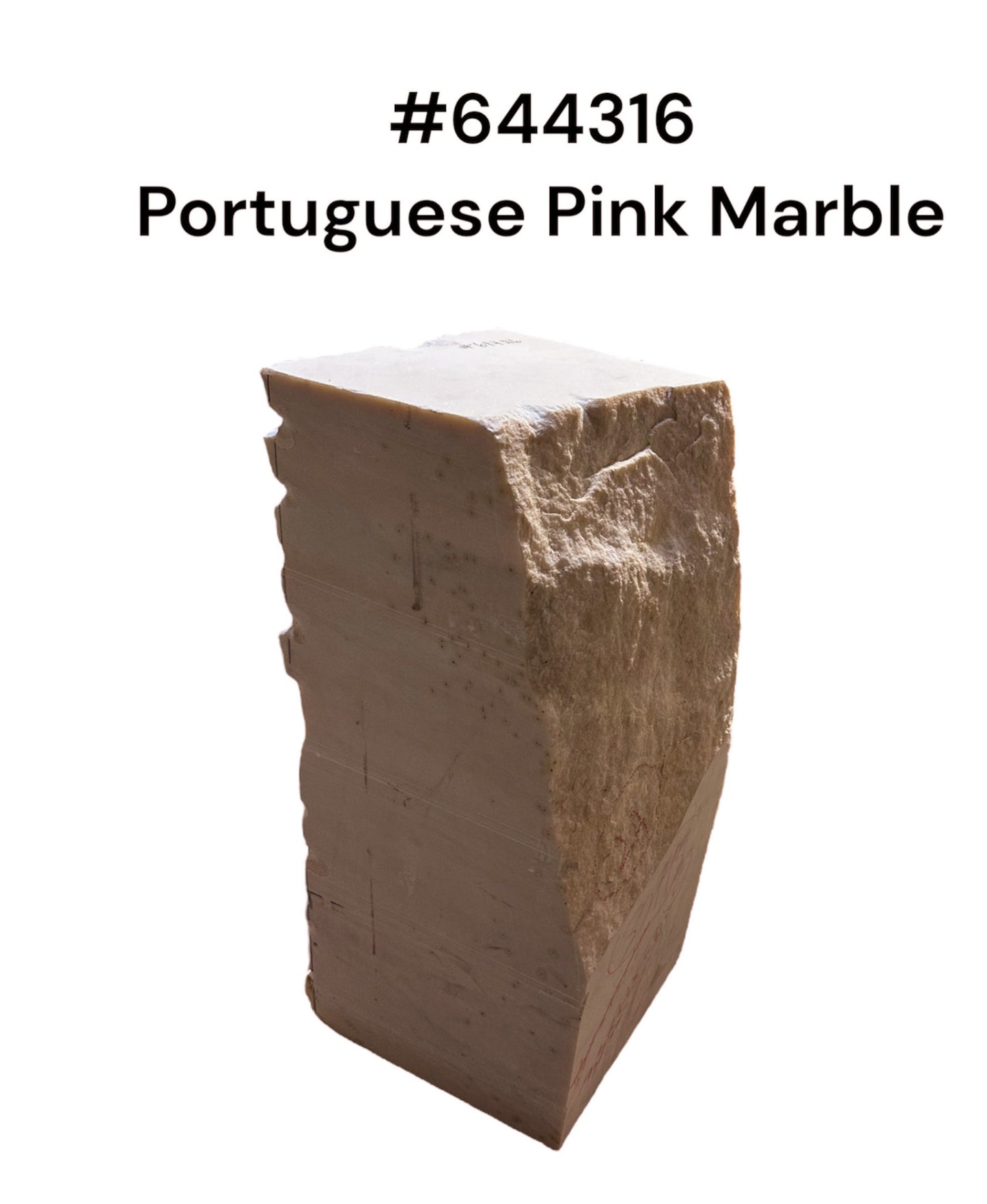 385lb Portuguese Pink Marble 13x8x28 #644316