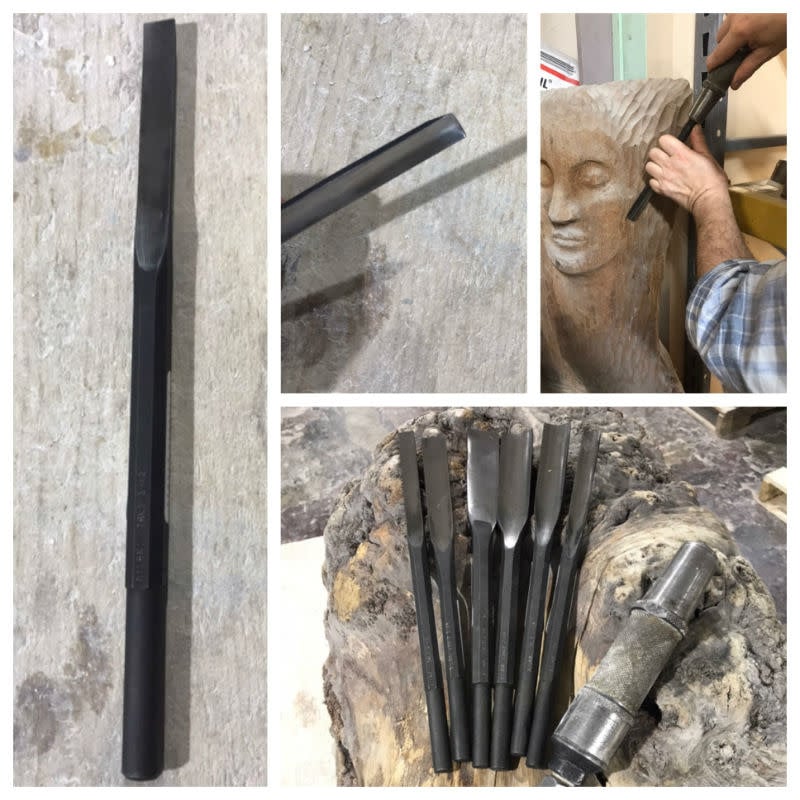 Steel Pneumatic Wood Carving Gouges #3 – The Compleat Sculptor, Inc