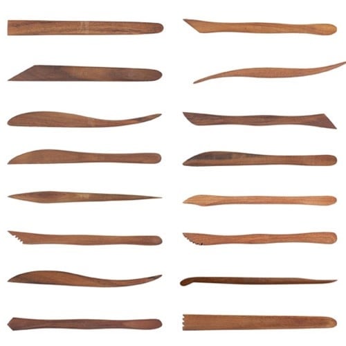 Acacia Wood 6-Inch Tools - Set of 16 Tools