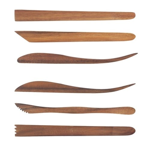 Acacia Wood 8-Inch Tools - Set of 6 Tools