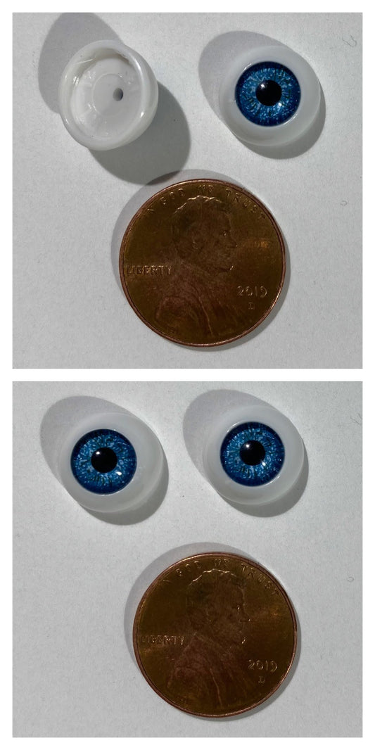 Acrylic Eyes 12mm Blue (Pair)