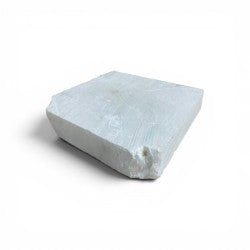 Mario's Italian White Translucent Alabaster Cut Block 45lb 2.75x14x14