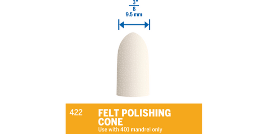 Felt Polishing Cone #422