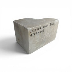 Mario's Italian White Translucent Alabaster Cut Block 9lb 4x4x6.5