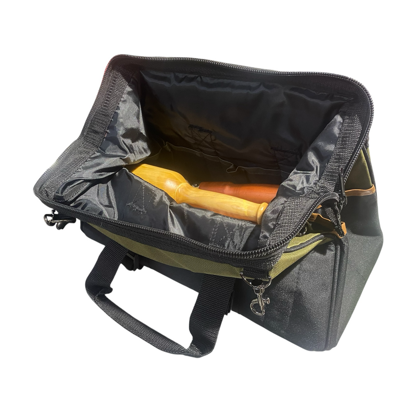 Set Ukiran Kayu Pemegang Berhujung Kulit 10 K3 