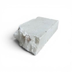 Mario's Italian White Translucent Alabaster Cut Block 25lb 2x4.75x27.5