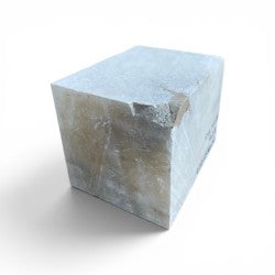 Mario's Italian White Translucent Alabaster Cut Block 22lb 6x6x7.5