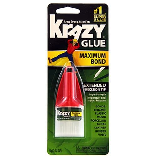 Krazy Glue Maximum Bond con punta de precisión extendida 5g