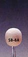 Fieltro Bob Ball Duro 1/2''D SB-6A (vástago de 1/8'')