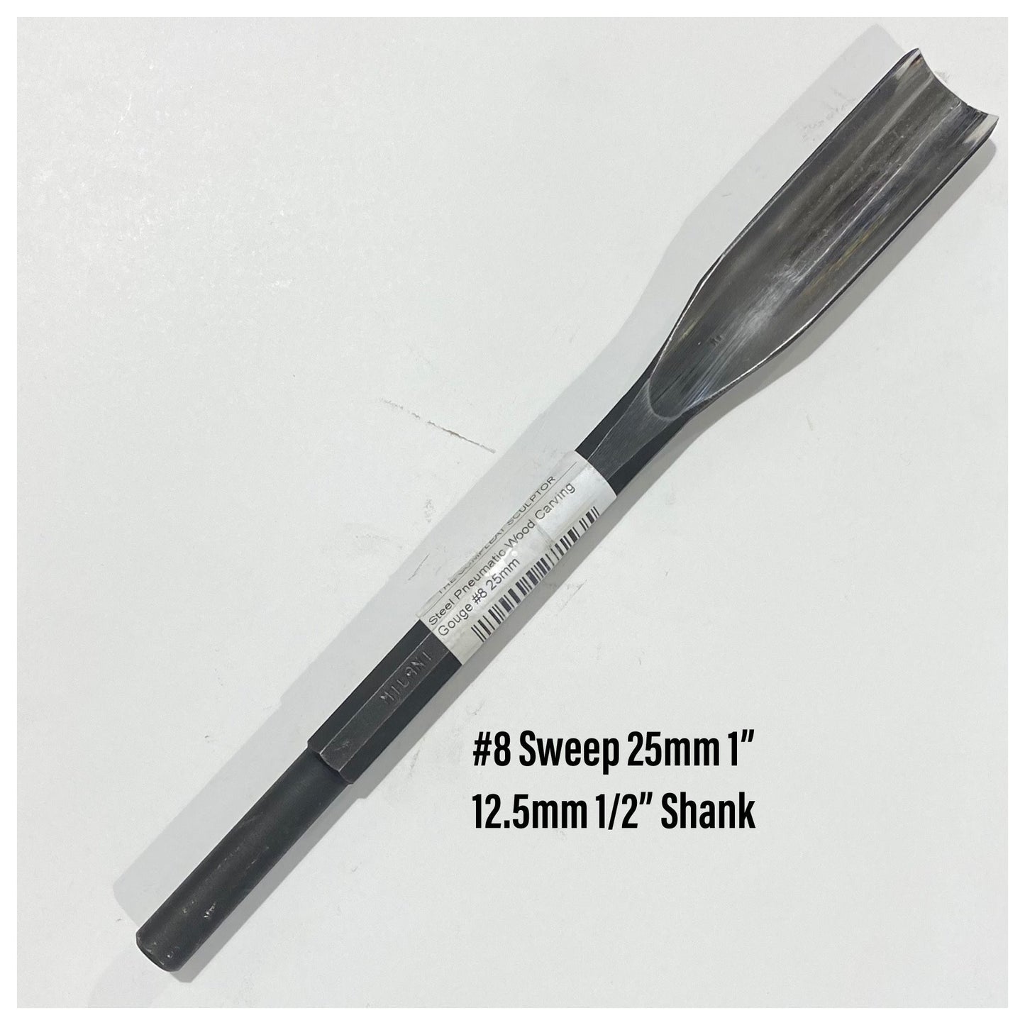 Steel Pneumatic Wood Carving Gouges #8 – The Compleat Sculptor, Inc