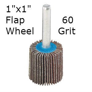 Aluminum Oxide Flap Wheel 1''x1'' 60 grit