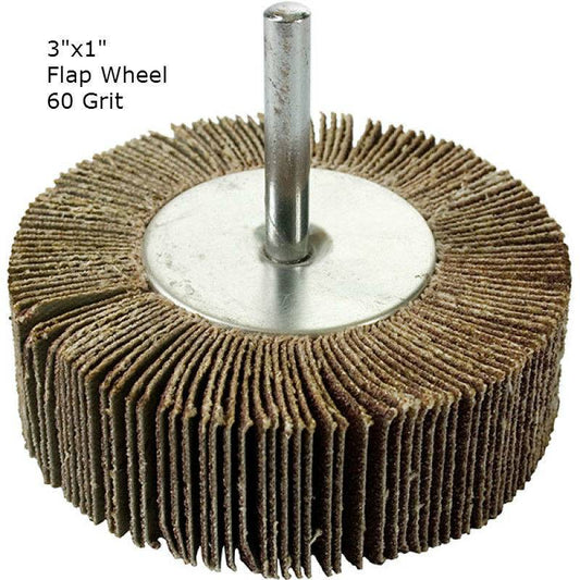 Aluminum Oxide Flap Wheel 3''x1'' 60 grit