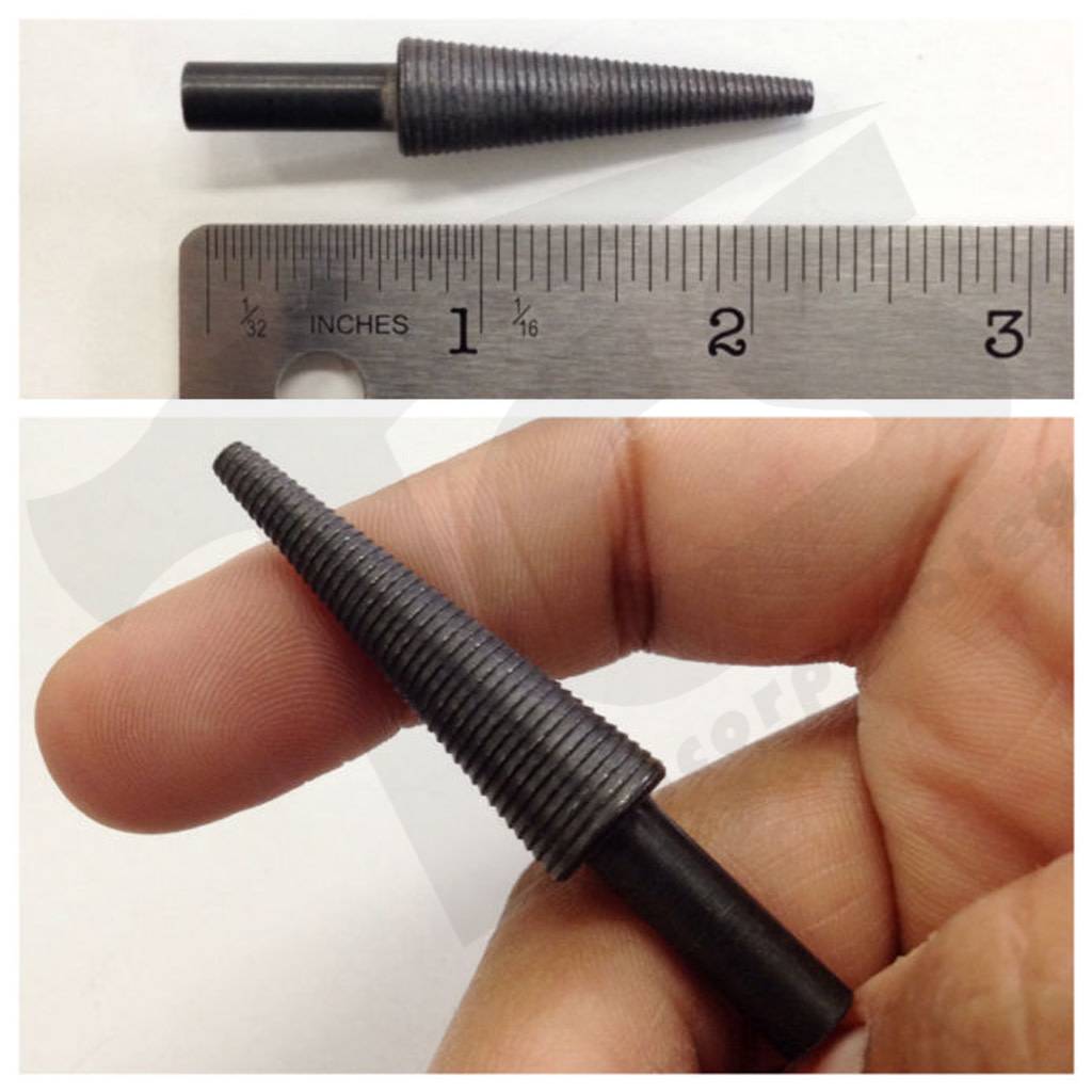 Mandrel Mata Kon 2-1/2" untuk Pengilat Lubang Pin (1/4'' batang) CPM-14