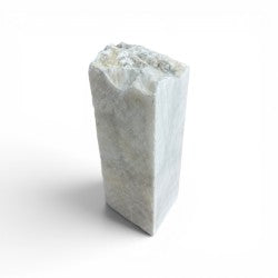 Mario's Italian White Translucent Alabaster Cut Block 16lb 3.5x4.5x12