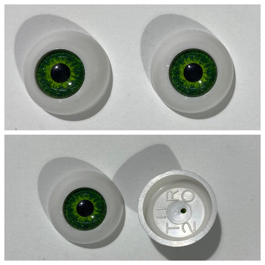 Acrylic Eyes 20mm Green (Pair)