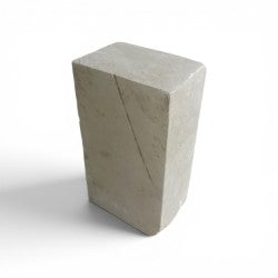 Mario's Italian White Translucent Alabaster Cut Block 11lb 3x4.75x8.5