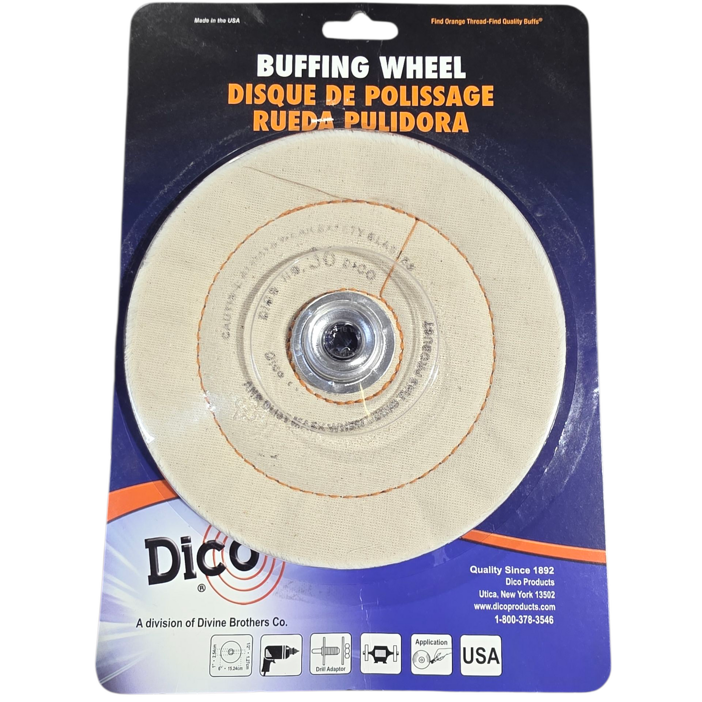 6'' x 1/2'' Medium Cushion Buff 527-36-6