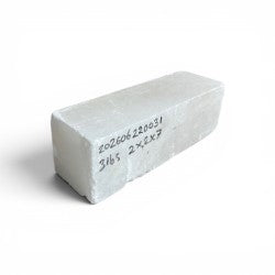 Mario's Italian White Translucent Alabaster Cut Block 3lb 2x2x7