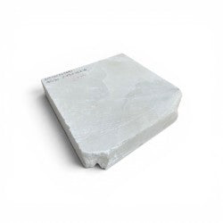 Mario's Italian White Translucent Alabaster Cut Block 45lb 2.75x14x14