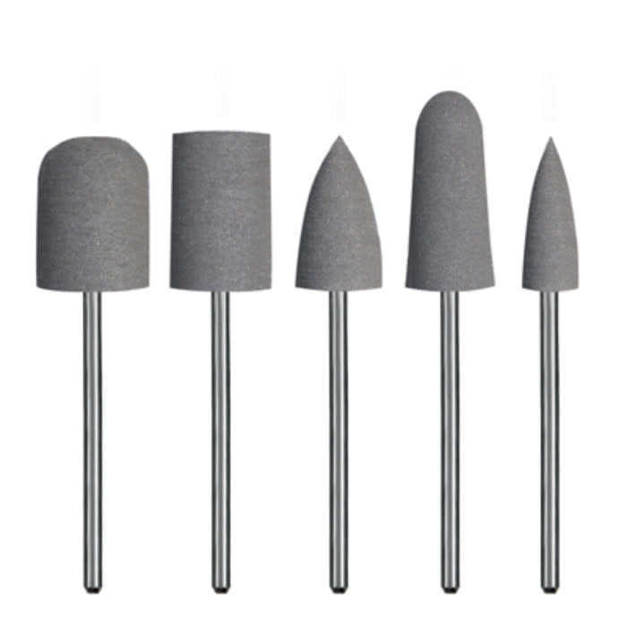 Silicone Jumbo Assortment  Gray - Medium 5pc