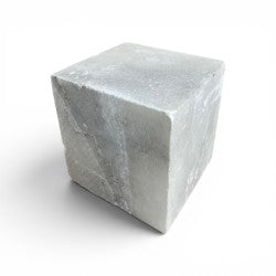 Mario's Italian White Translucent Alabaster Cut Block 41lb 7.5x8x8