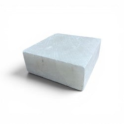 Mario's Italian White Translucent Alabaster Cut Block 16lb 3x8x8