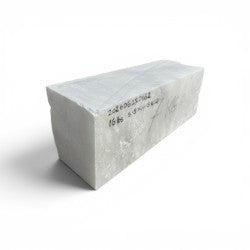 Mario's Italian White Translucent Alabaster Cut Block 16lb 3.5x4.5x12