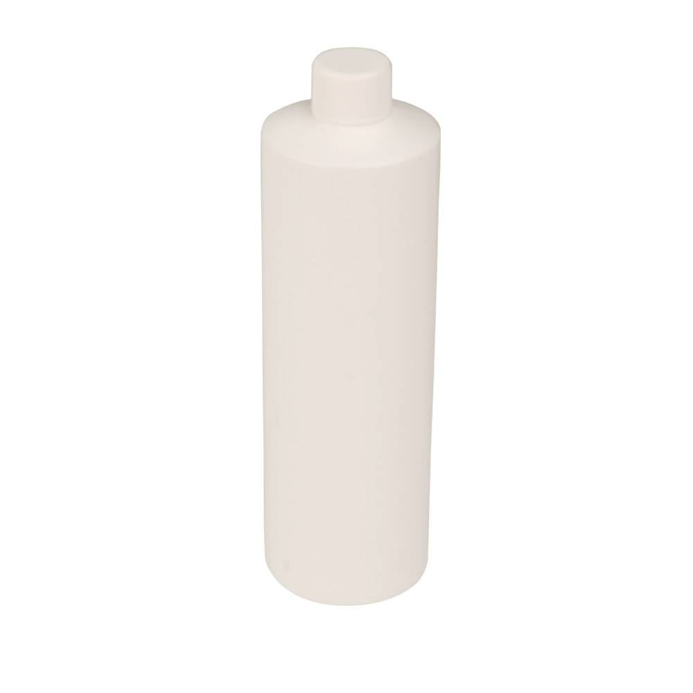 8oz White Plastic HDPE Bottle With Cap