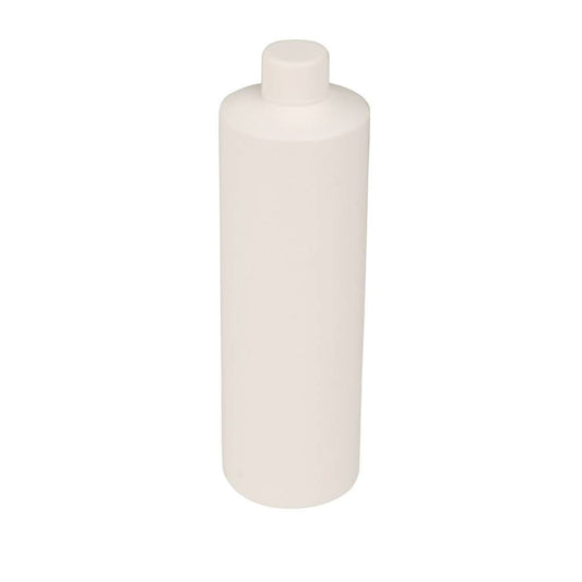 8oz White Plastic HDPE Bottle With Cap