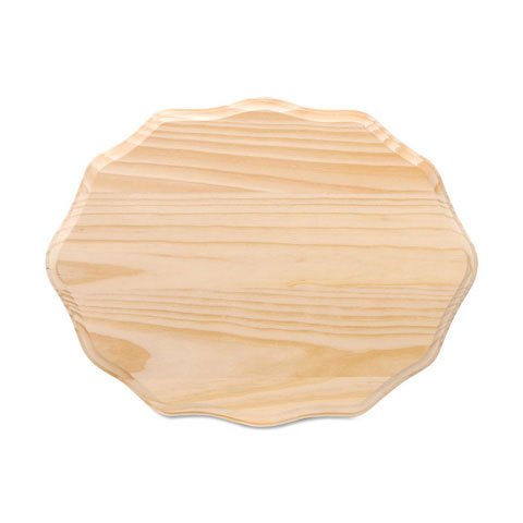 Placa de madera - Ovalada elegante - 9 x 12 pulgadas