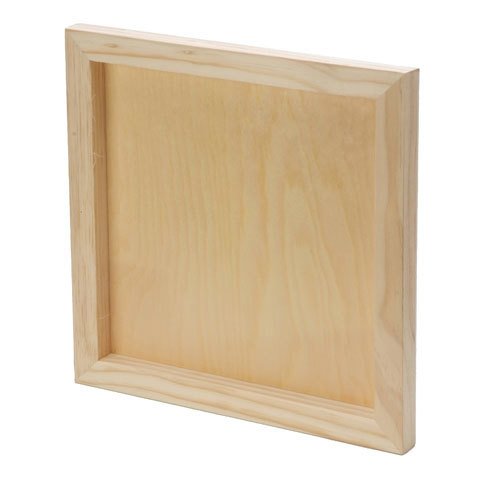 Panel de pared de madera - Sin terminar - 12 x 12 x 1 pulgadas