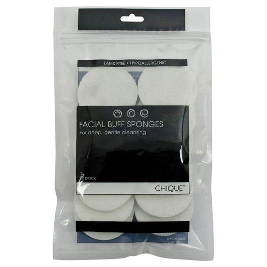 Chique™ 12pc Facial Buff Sponges