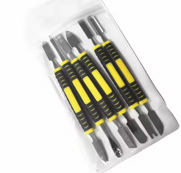 Double Sidesd Stainless Steel Wax Tool Set (6pcs)