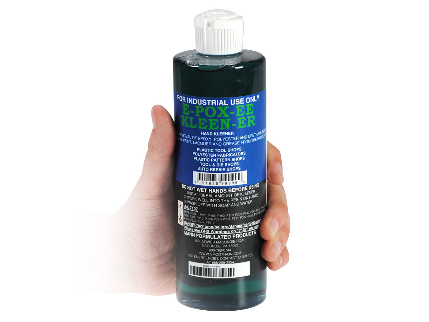 Limpiador de manos E-POX-EE KLEENER™ de 16 oz (1 libra/0,45 kg)