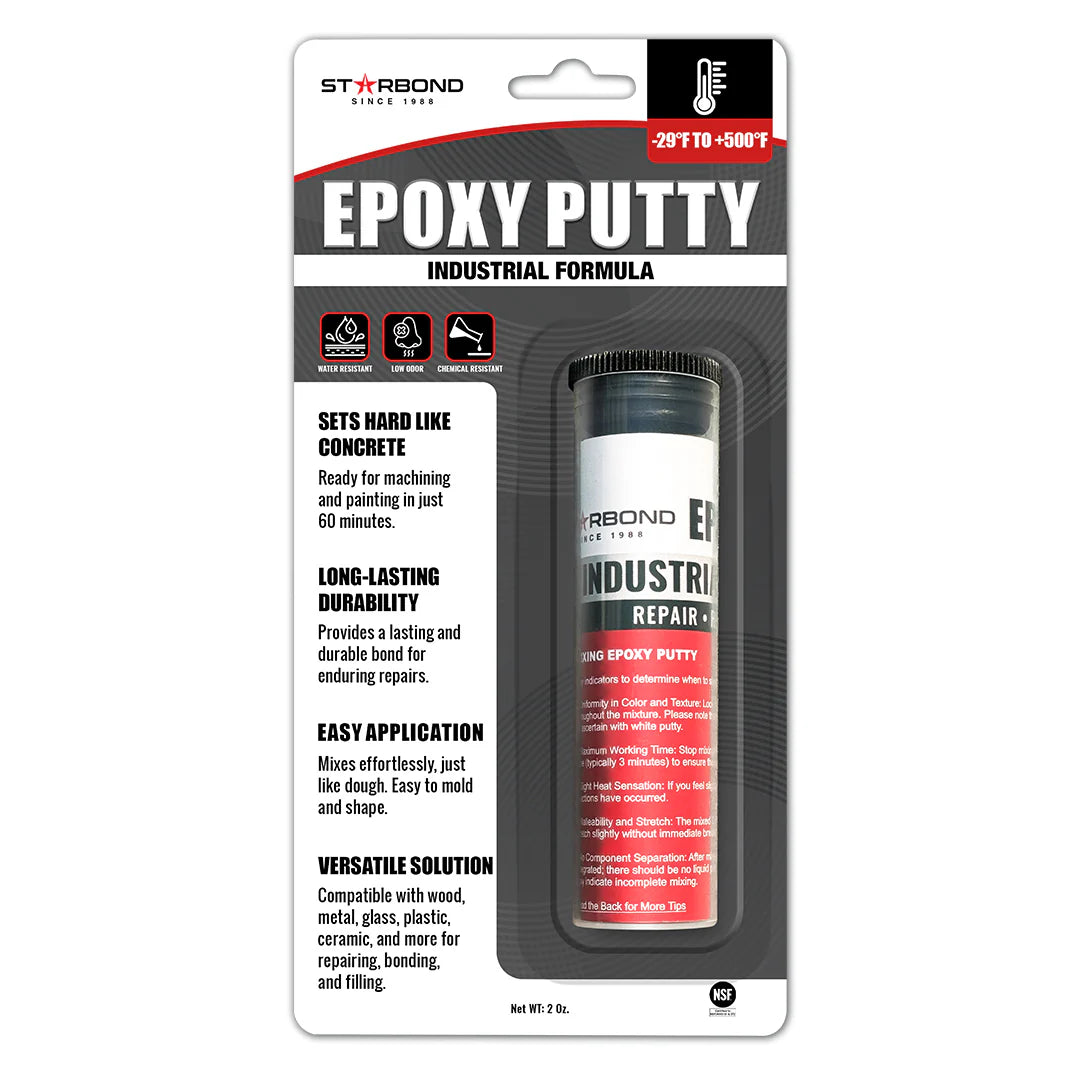 High Temperature Resistance | White Epoxy Putty (2 oz.)