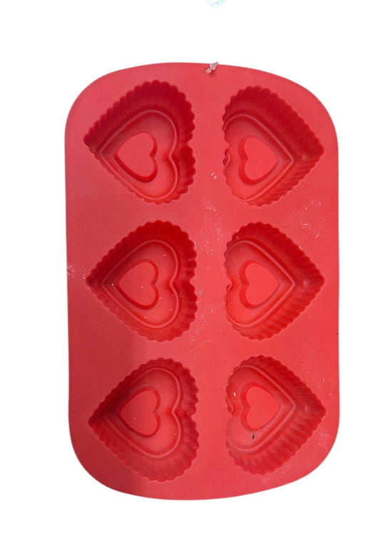 6 Heart Silicone Mold