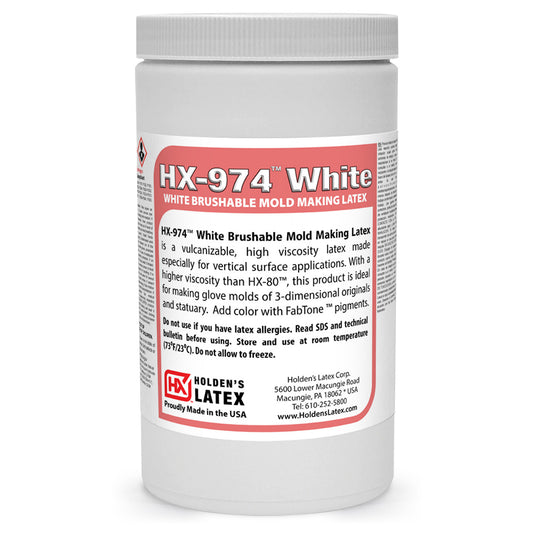 HX-974 White High Viscosity Mold Making Latex Quart