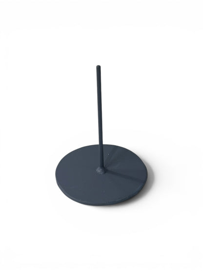 Grey Steel Bases with Center Pin