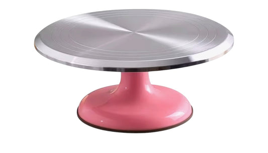 Pink Raised Turntable Pottery Banding Wheel 10"