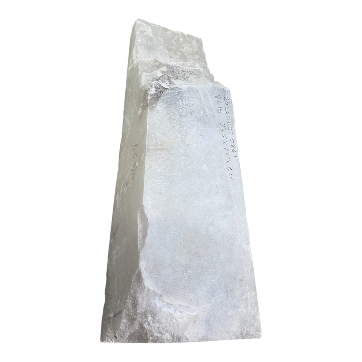 86lb Mario's White Translucent Alabaster 23x7x6