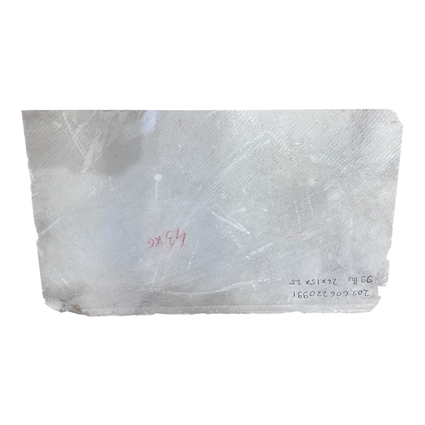 99lb Mario's White Translucent Alabaster 26x15x3.5