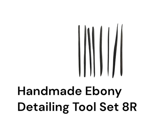 Handmade Ebony Detailing Tool Set 8R
