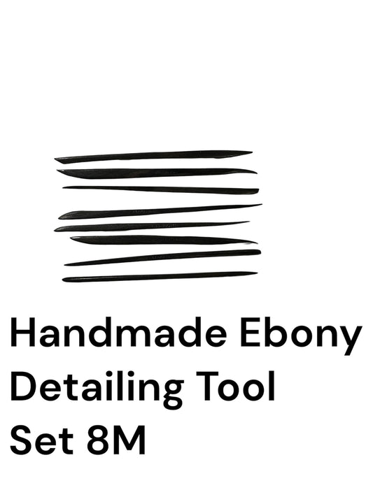 Juego de herramientas para detalles de ébano hechas a mano 6