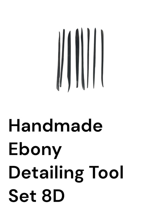 Juego de herramientas para detalles de ébano hechas a mano 6