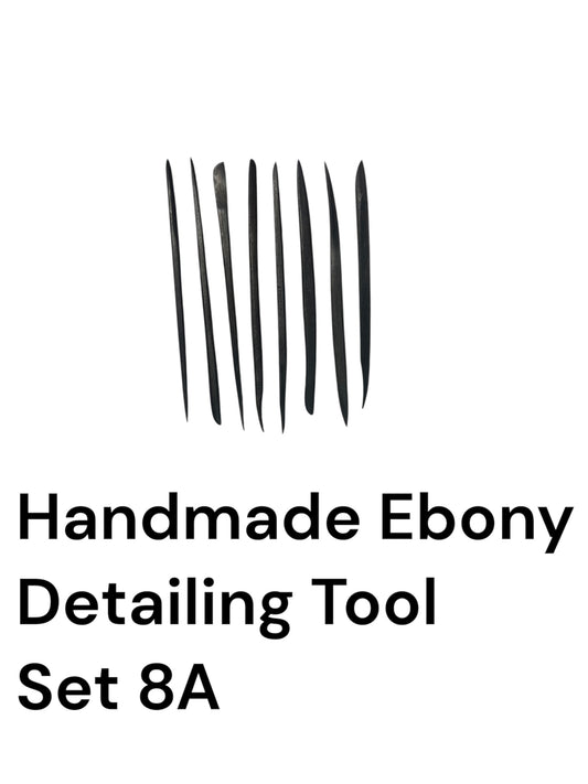 Juego de herramientas para detalles de ébano hechas a mano 6